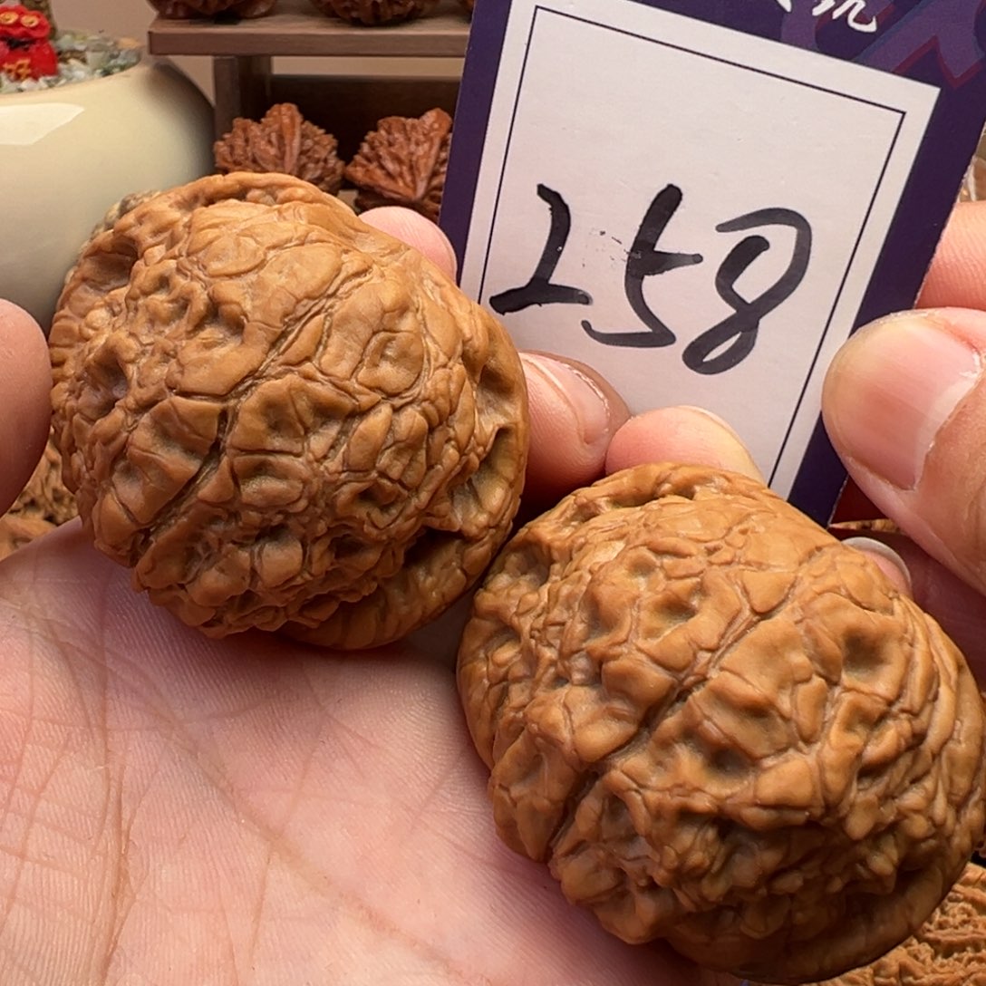 文玩核桃把件全品球形龙鼎49.5尺寸258号