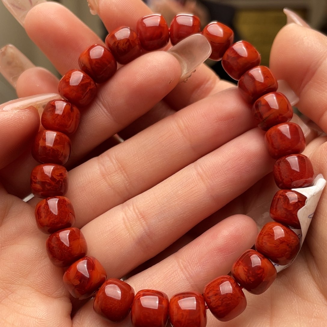 南红玛瑙手链未镶嵌