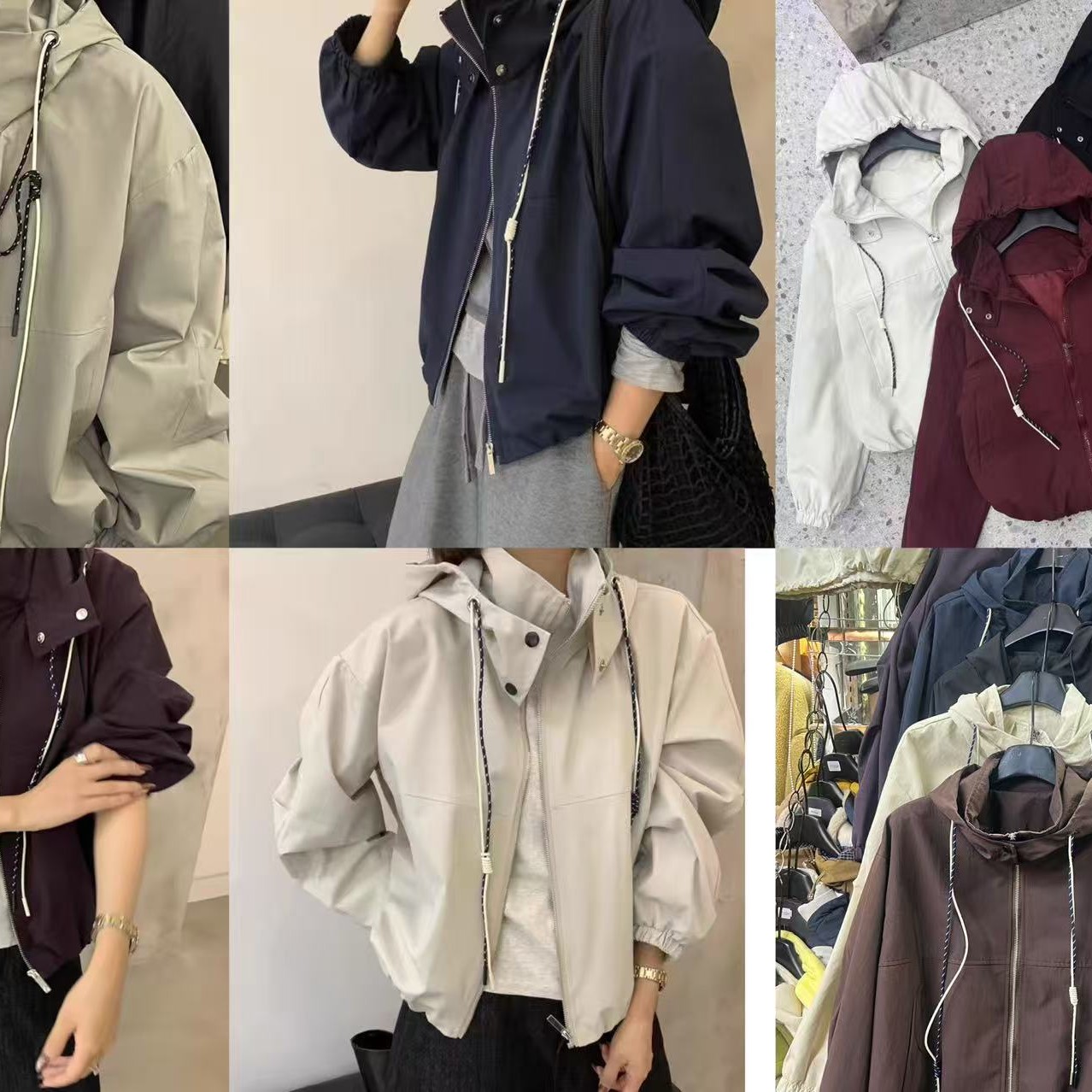 2809加厚连帽开衫卫衣女秋冬