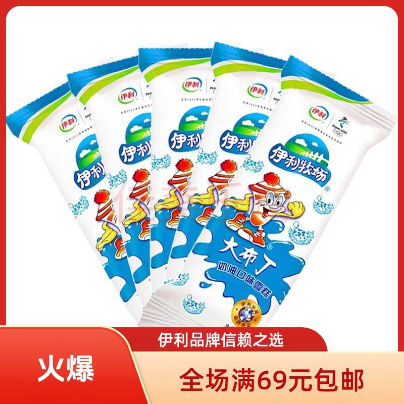 【5支】伊利牧场 大布丁奶油口味雪糕 60g*5支
