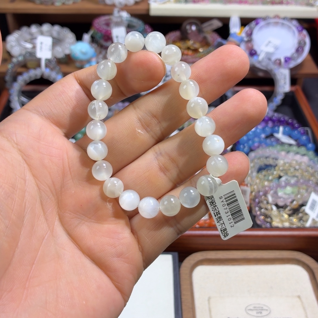 手串水晶未镶嵌8.8m白月光
