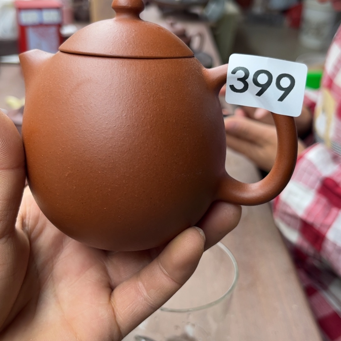 紫砂茶壶小红泥龙蛋240左右瑕疵
