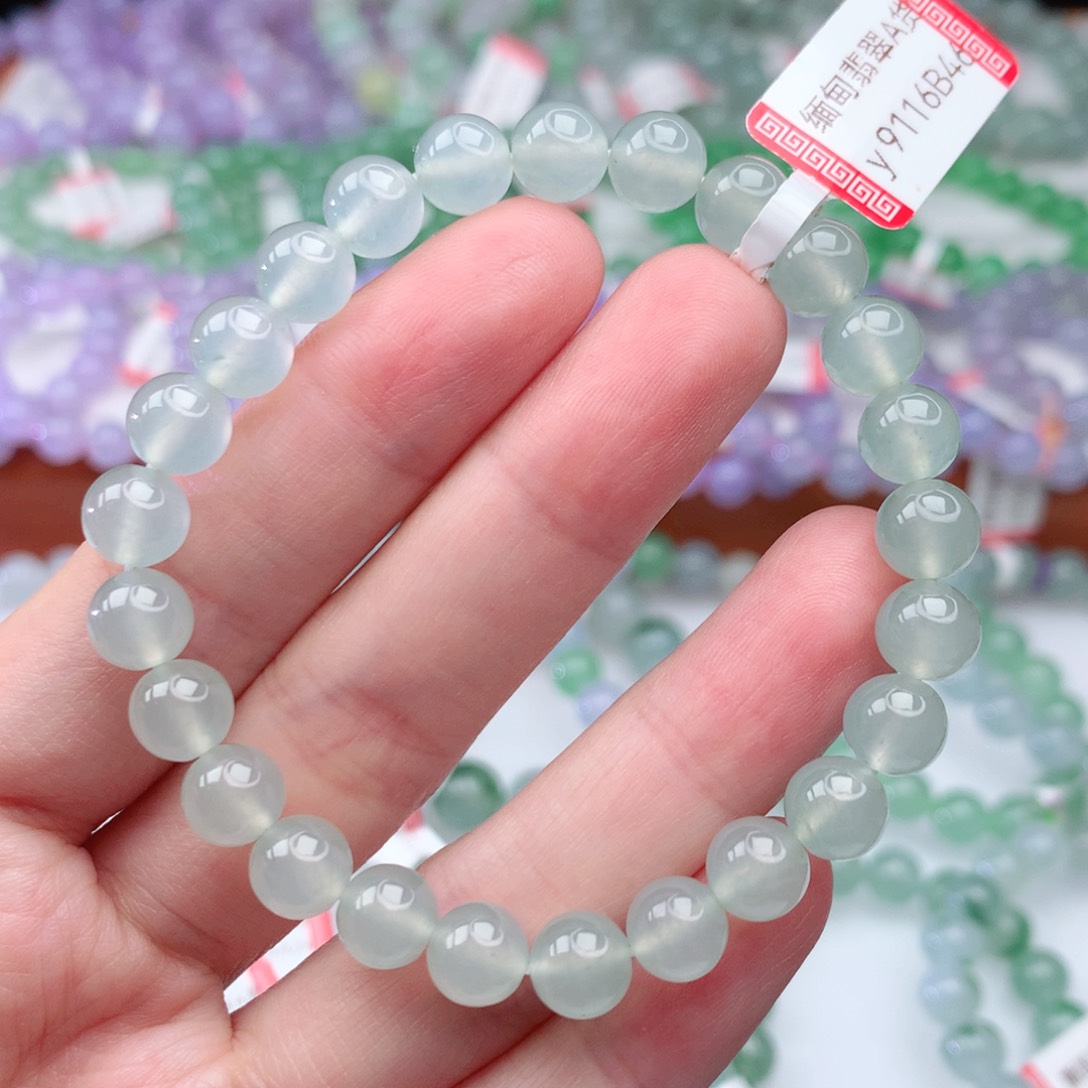翡翠手链未镶嵌翡翠7.5mm