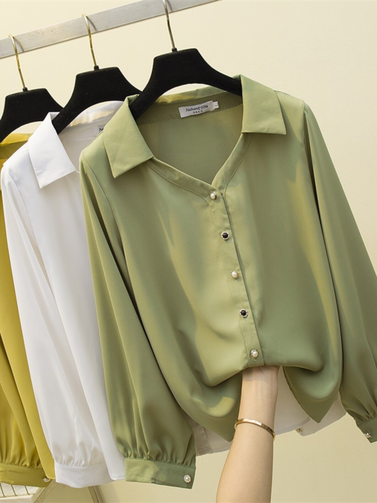 【现9163号 黄色上衣 瑕】--姐妹服饰2店