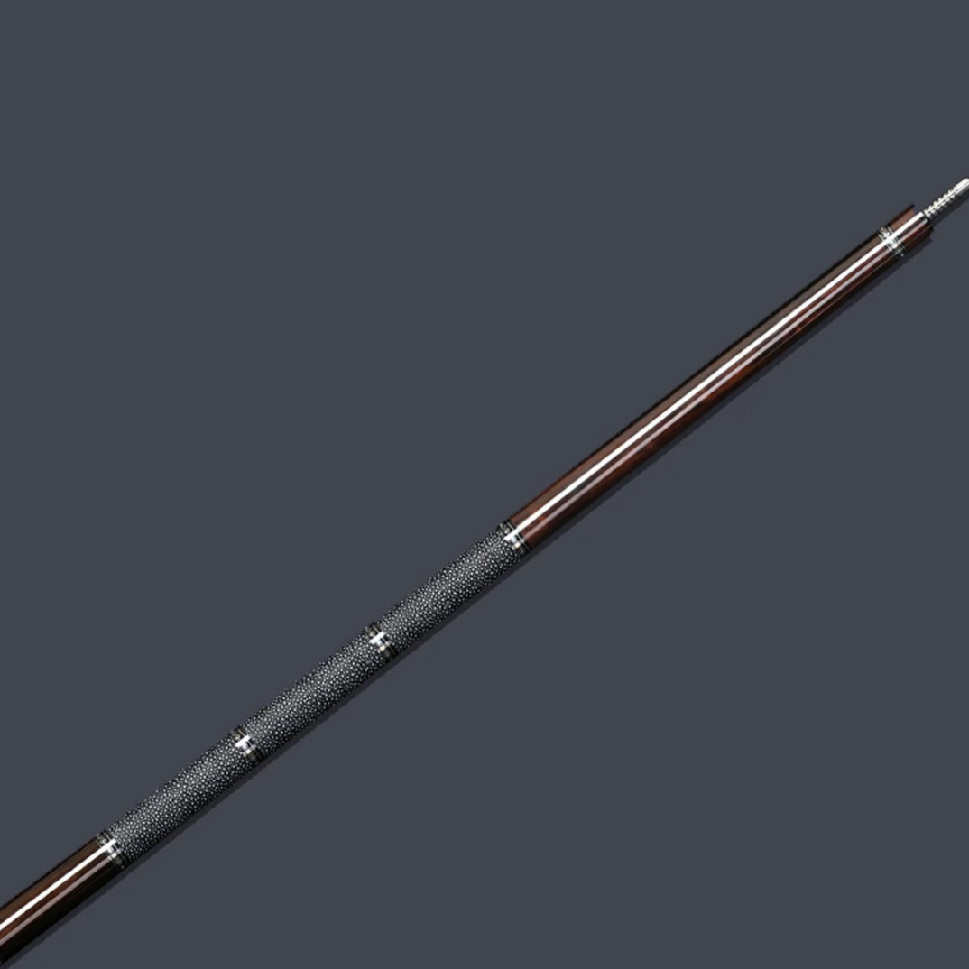 Jflowers台球杆黑科技碳纤高级素面杆 八球九球大头杆JF20-EBF