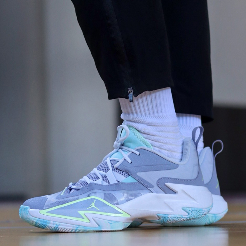 清货 耐克正品 Jordan One Take 3蓝紫 低帮蓝球鞋 DC7700-015