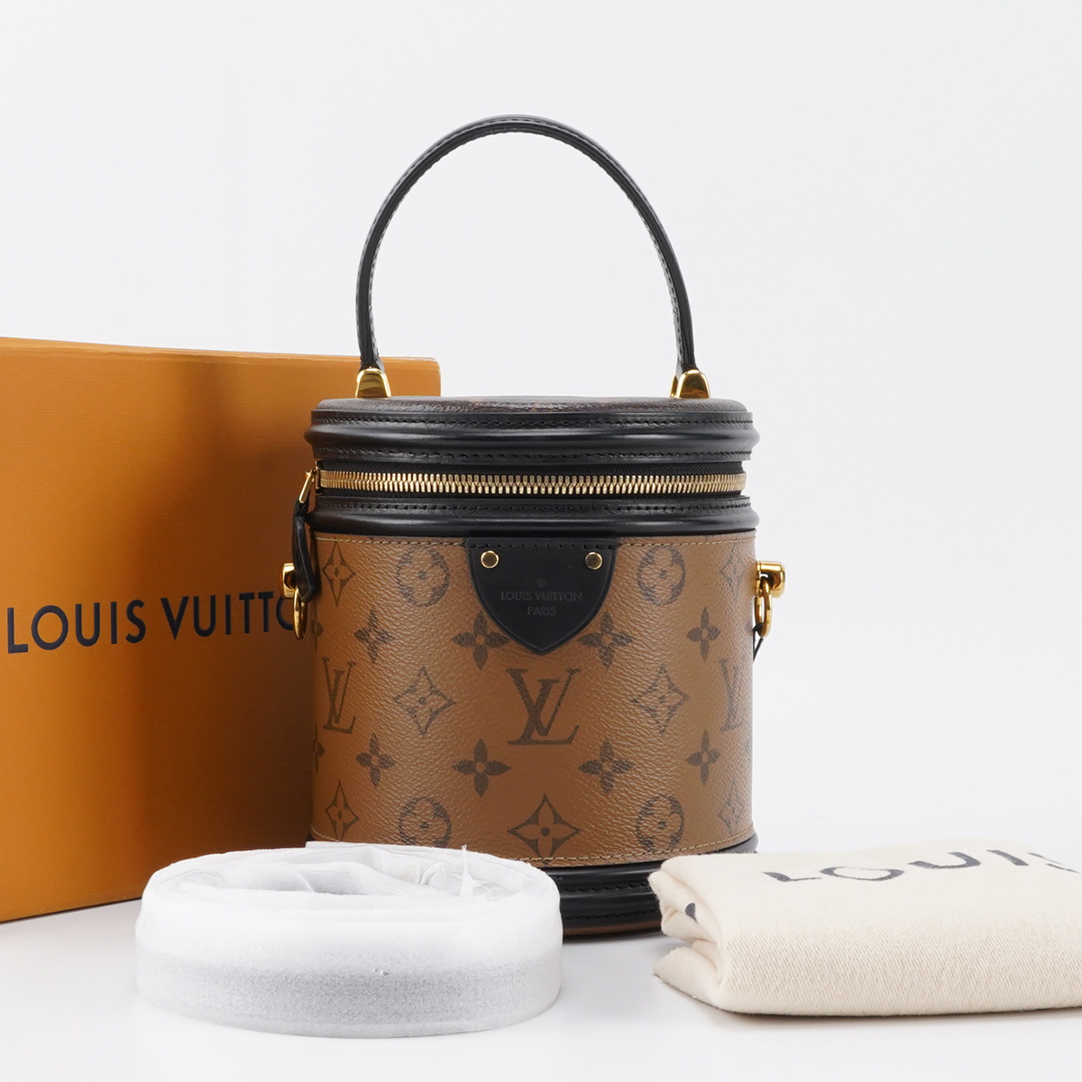 99新 LouisVuitton/路易威登 茉上/老花发财桶（芯片款）