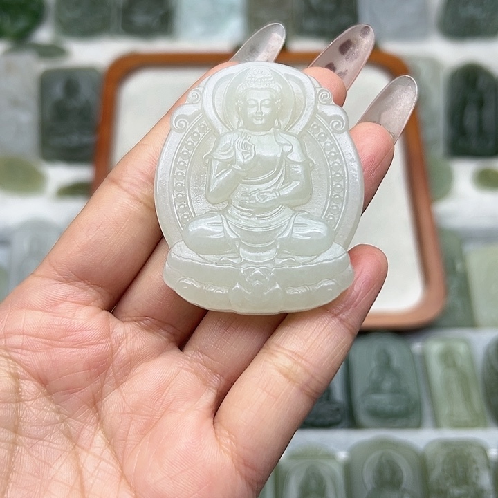 和田玉颈饰未镶嵌舒*