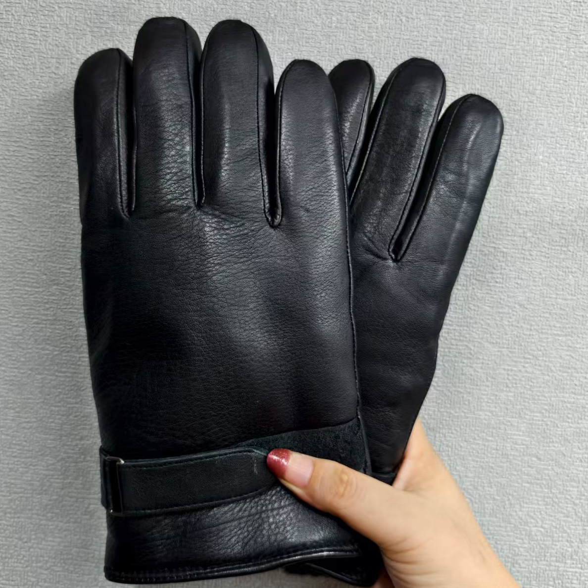 真皮加厚真毛羊皮保暖手套