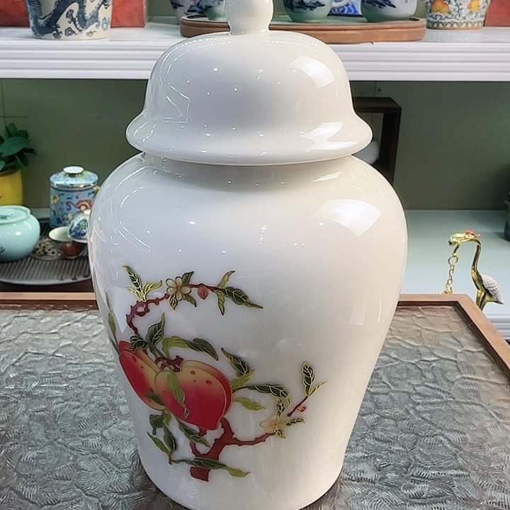 青花瓷器茶叶罐旅行套装