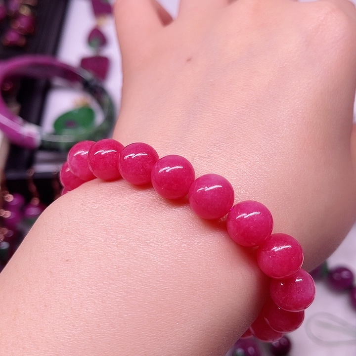 红宝石蔷薇手串卡10未镶嵌