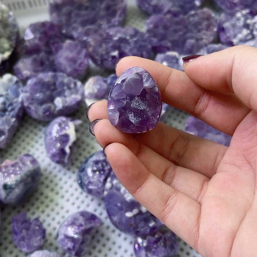 墨***~紫晶珠宝半成品未镶嵌