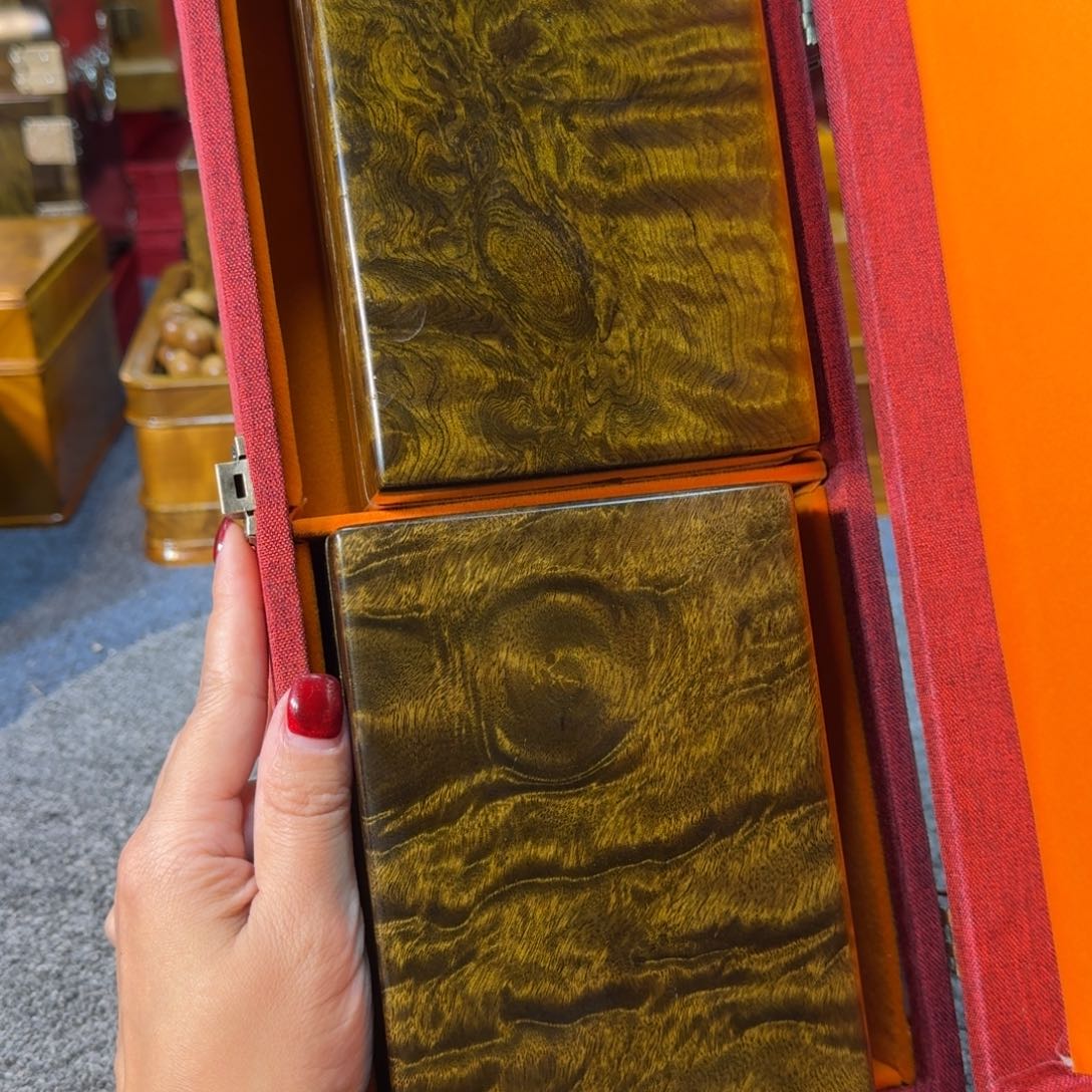 阴沉木乌木收纳盒一对福利m 47