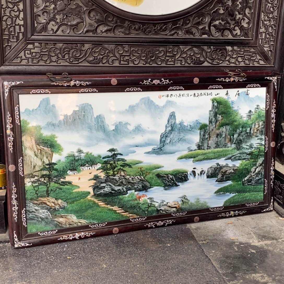 忠***林瓷景德镇瓷板画柴窑烧制