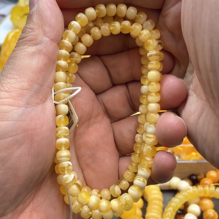 琥珀（花珀）手串未镶嵌手串