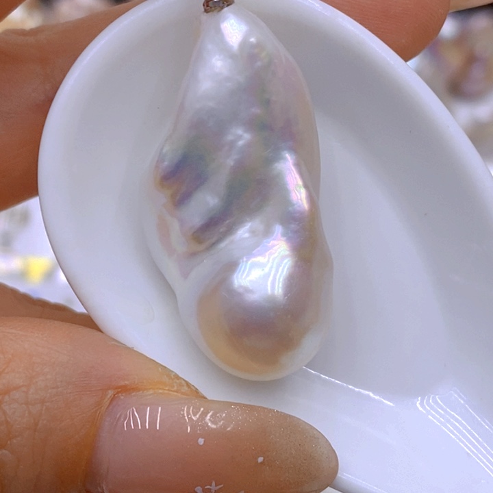 未镶嵌淡水珍珠吊坠(赠链)