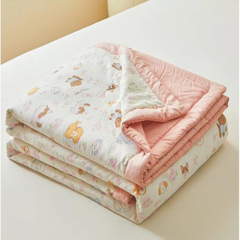 开播福利【孤品被子】【萌宠乐园】 100*110cm水洗棉夏被