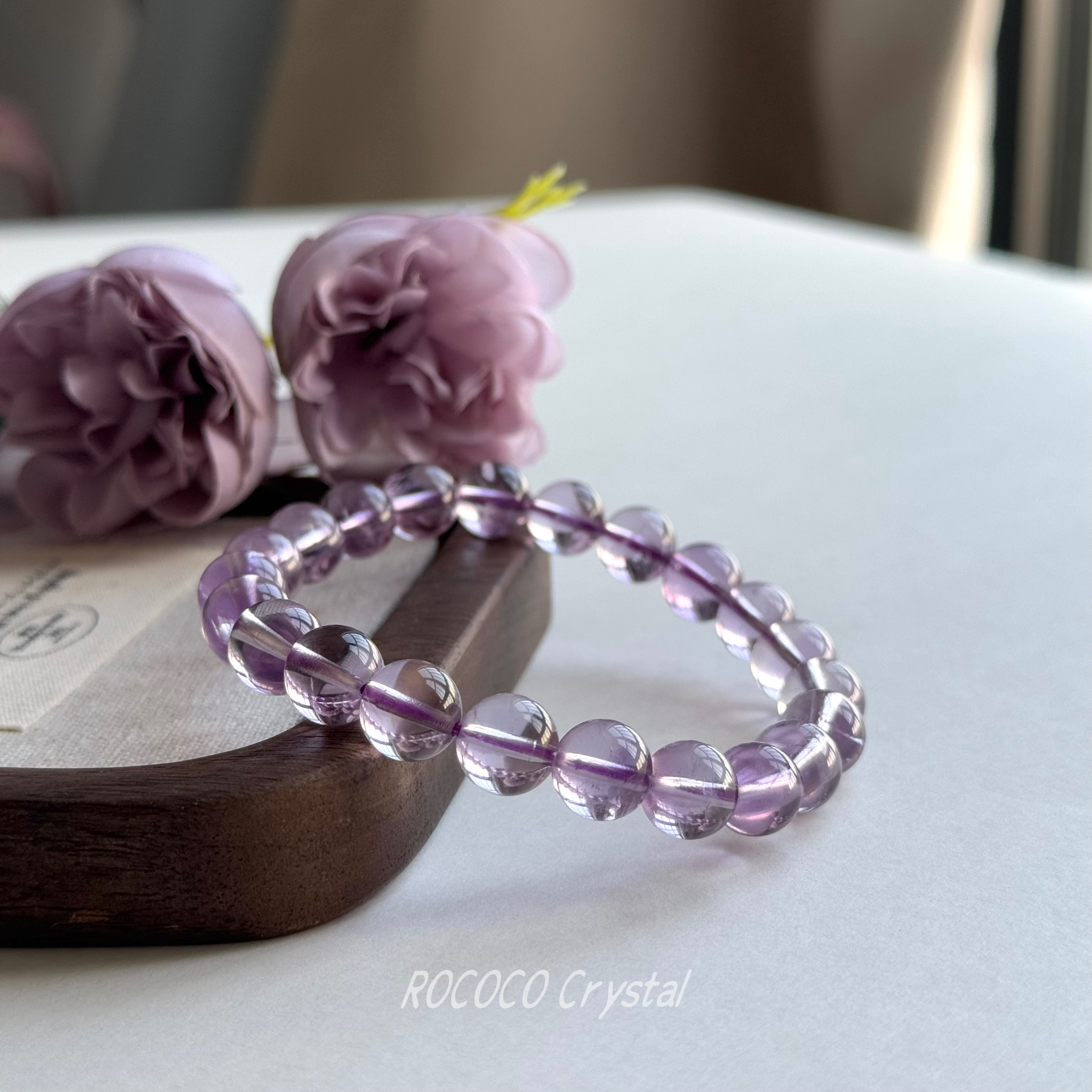 天然净体巴西紫水晶手串九紫离火紫水晶手链女（多样性发其一）