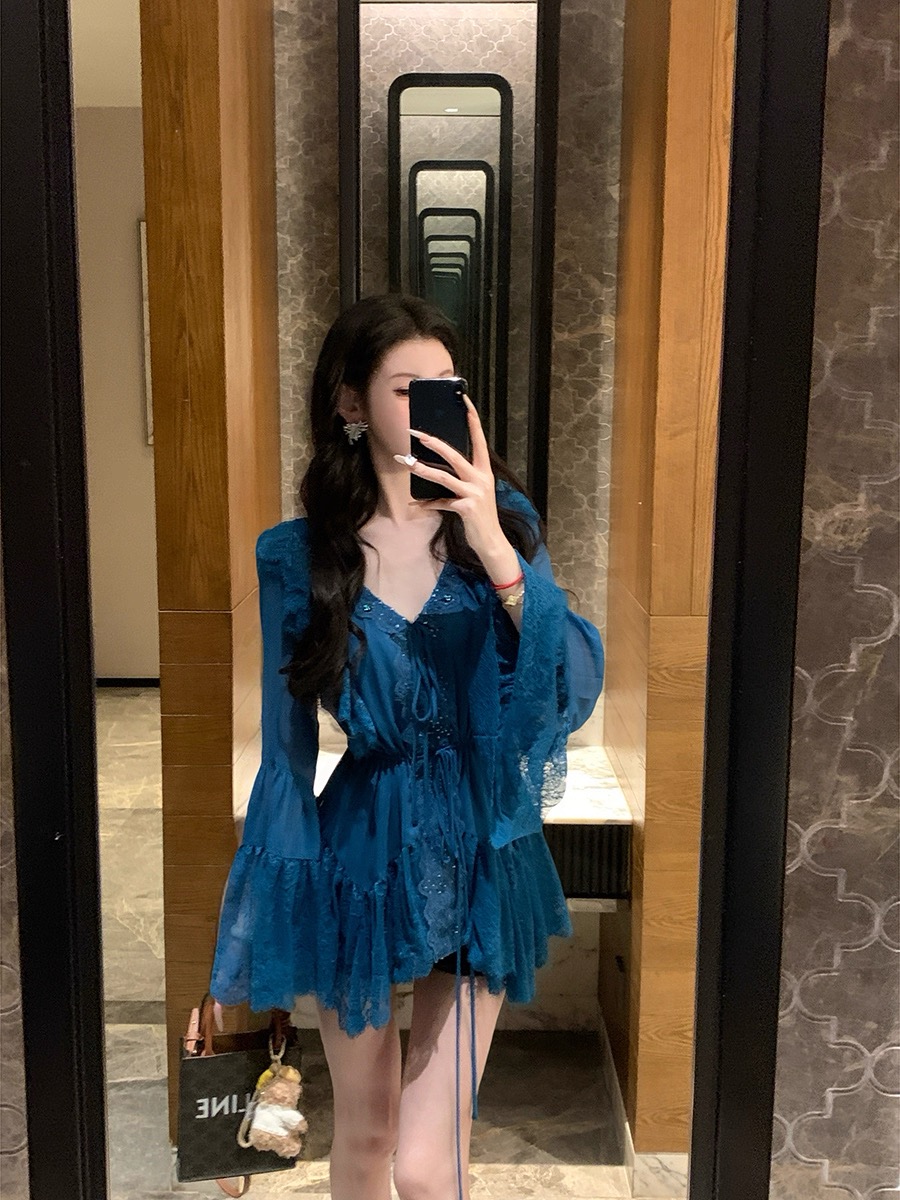 纯欲辣妹风千金名媛风修身显瘦上衣连衣裙套装通勤女装（下单备注）