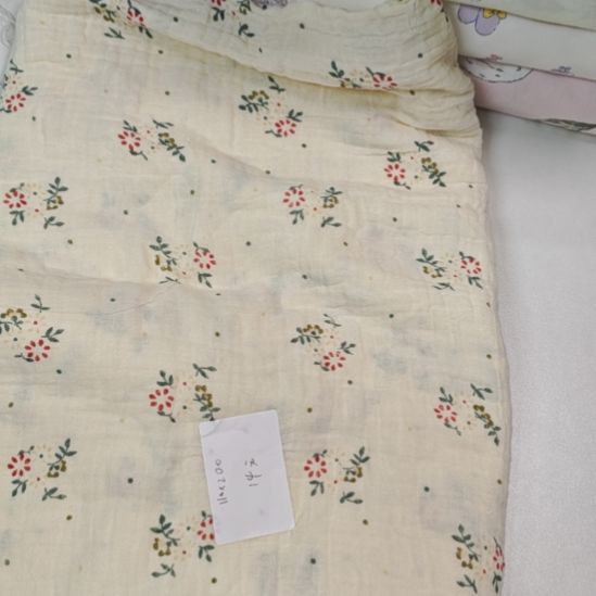 棉双层纱小碎花110*200