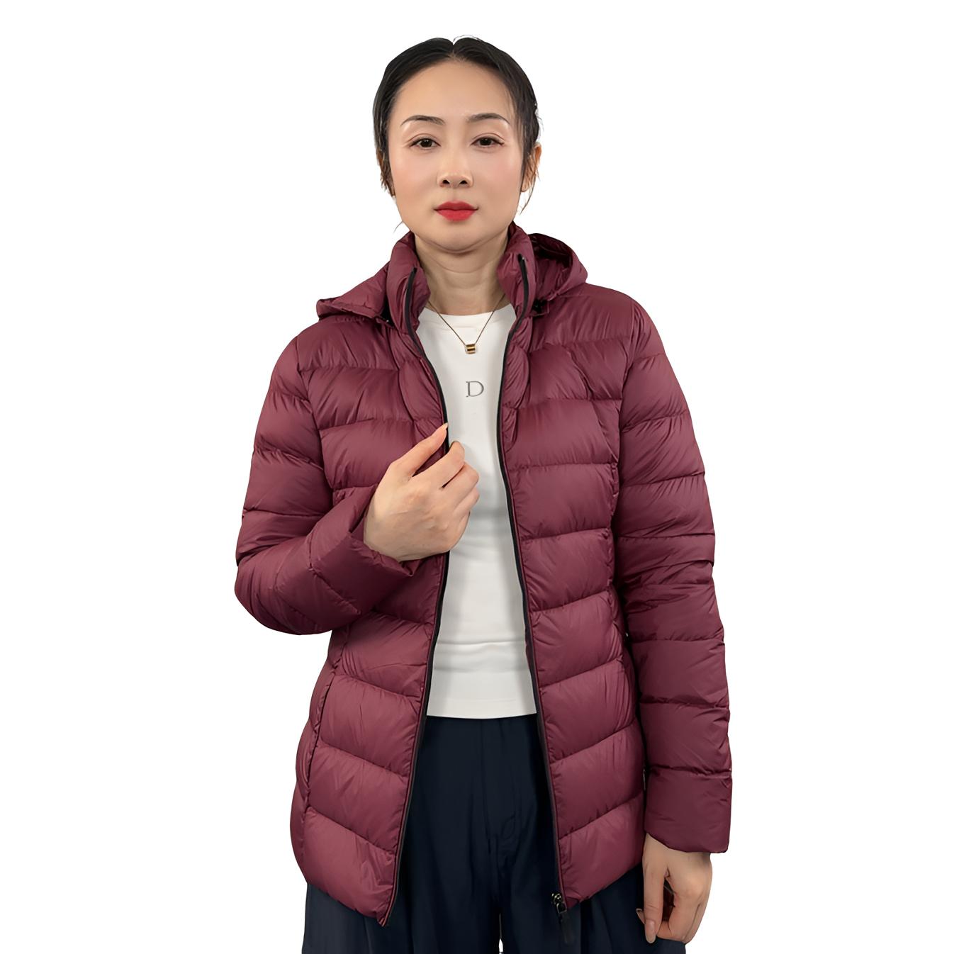 【断码捡漏】女士羽绒连帽可脱卸保暖舒适冬季短款时尚超轻外套 