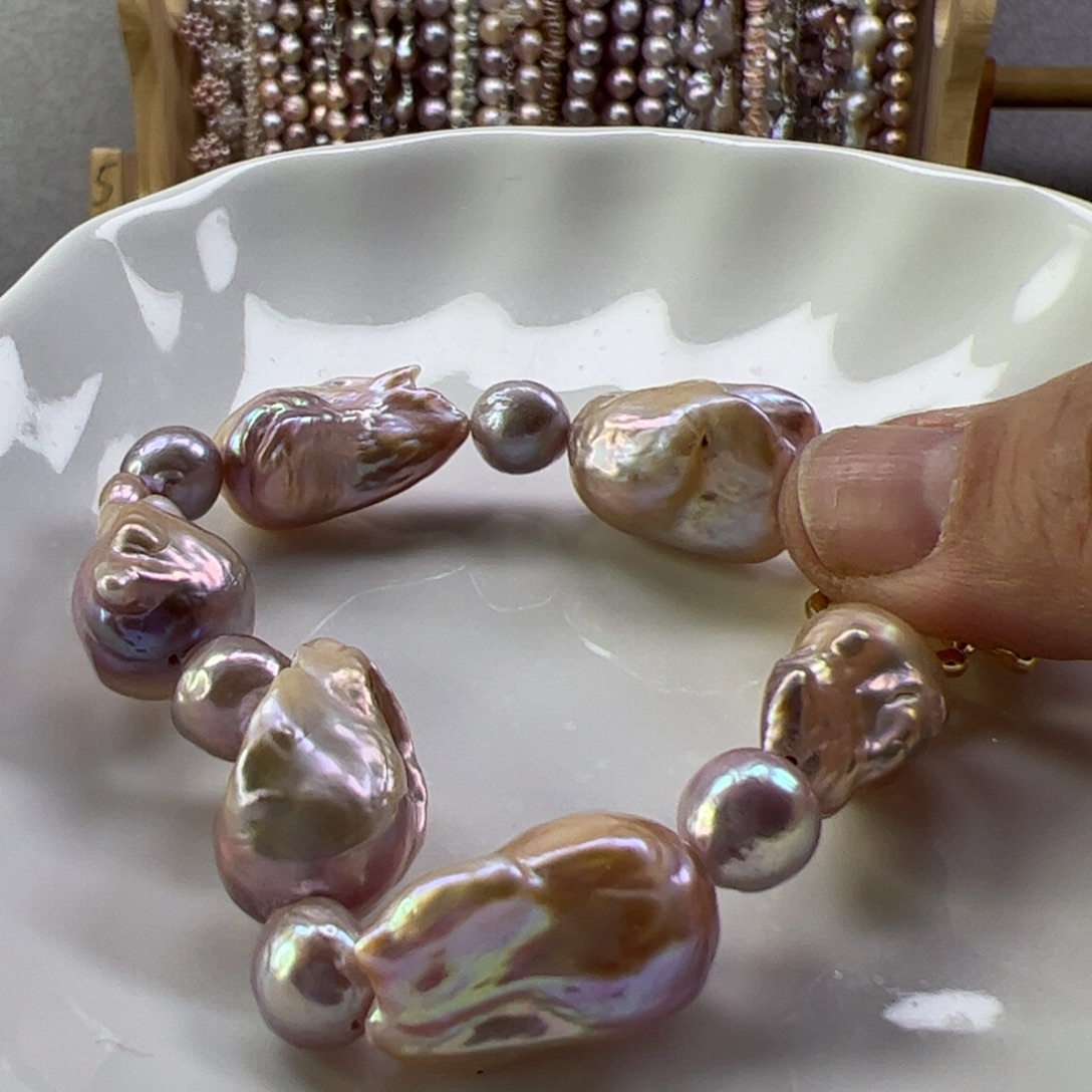 合金手绳淡水珍珠