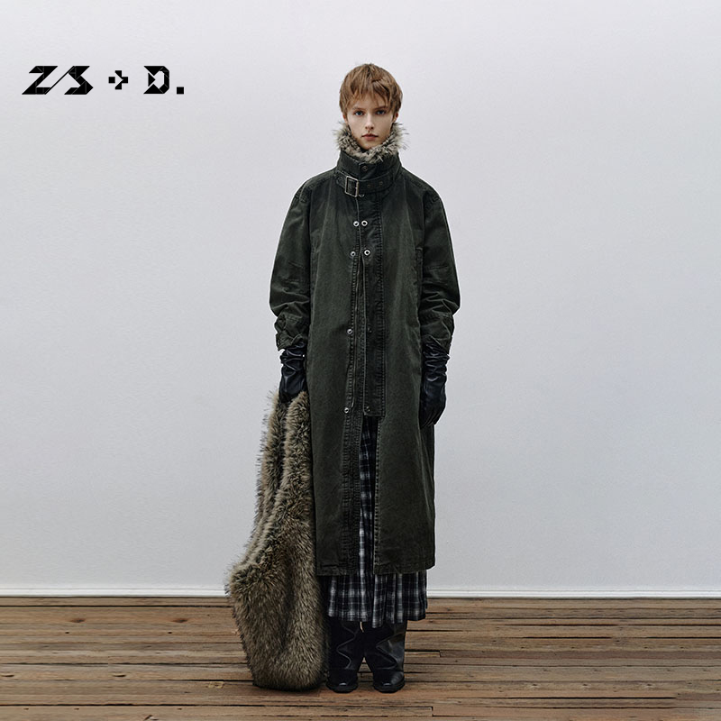 Z/S+D.「工装暖叙」高质设计感长款工装耐磨鹅绒服961A602Z