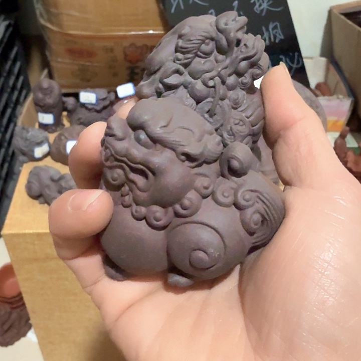 紫砂茶宠风**石雕塑瑕疵茶宠