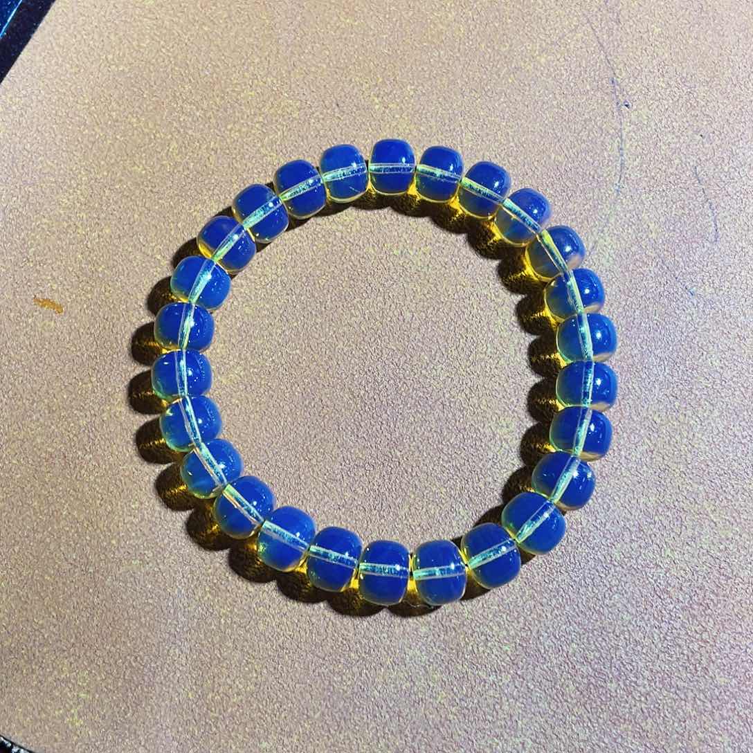 蓝珀裸石未镶嵌老型8