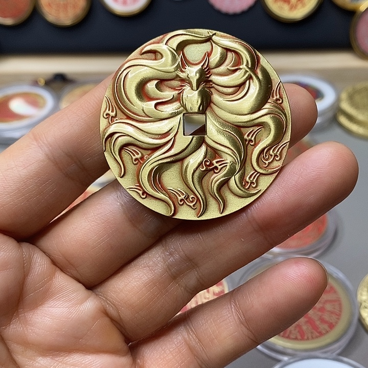 铜现代仿制工艺文创铜币 