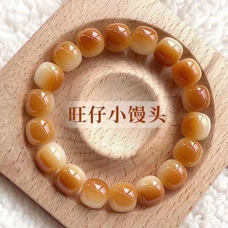 原生态炭烤小馒头菩提根绕男女款绕指柔文玩佛珠