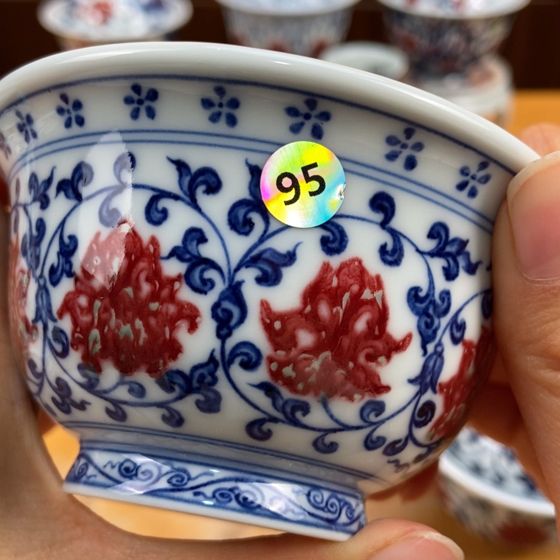 手绘现代茶具非古董