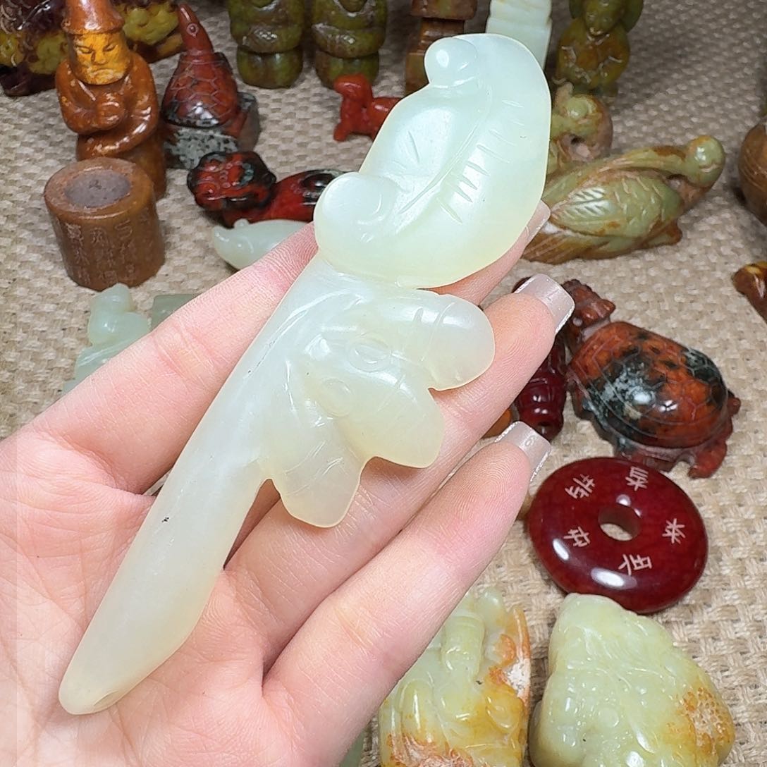 白玉菩提吊坠挂件