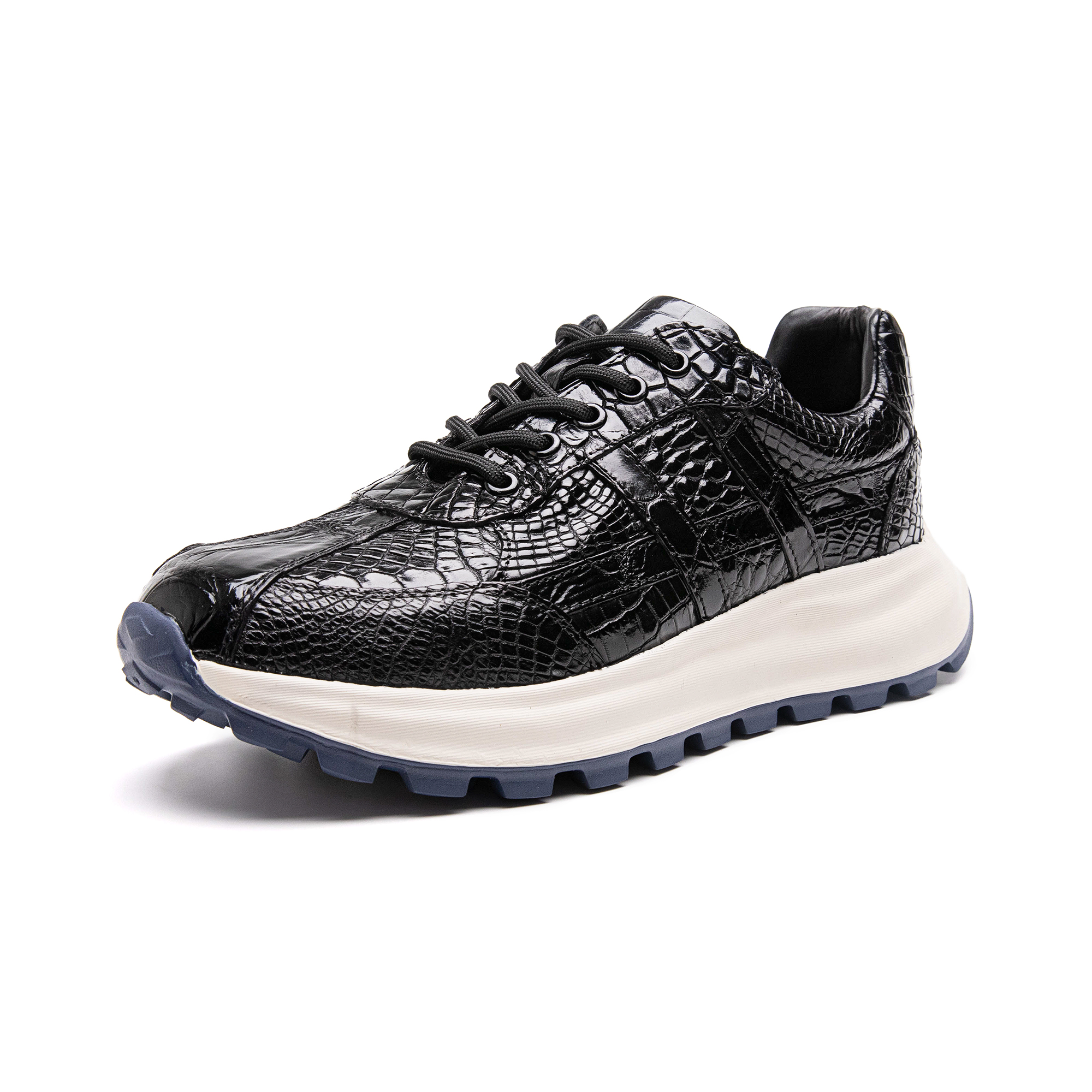 YO-T7822男士鳄鱼皮休闲时尚百搭厚底潮流透气舒适休闲鞋老爹鞋