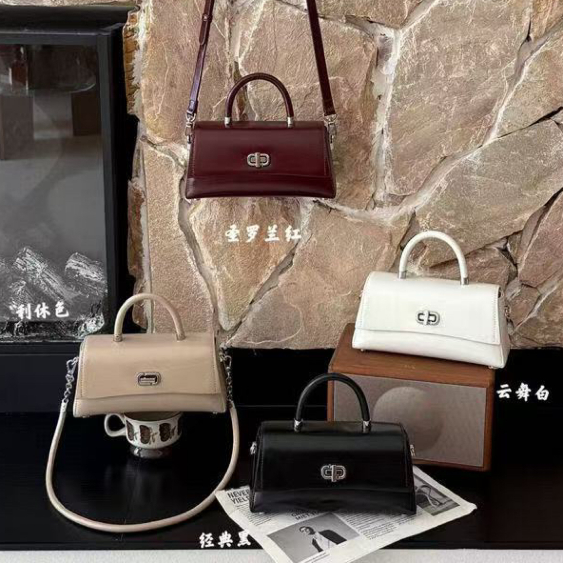 【女包供应链】轻奢时尚通勤女单肩斜挎手提包大容量真皮精致百搭