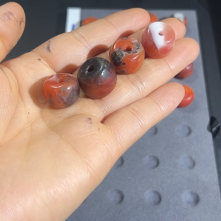 ²***࿐玛瑙/玉髓合金颈饰