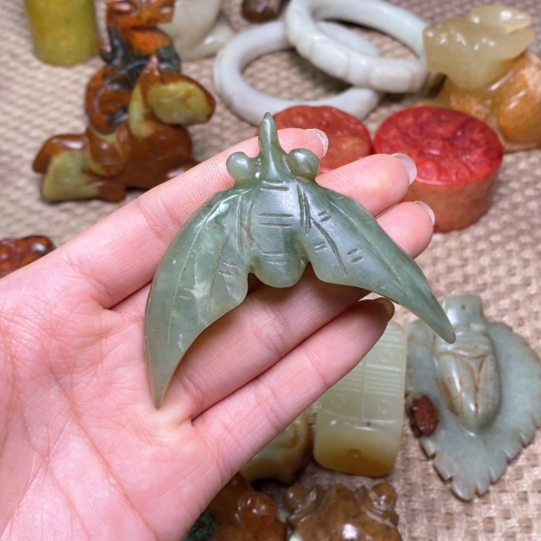 白玉菩提吊坠白玉菩提白玉菩提摆件