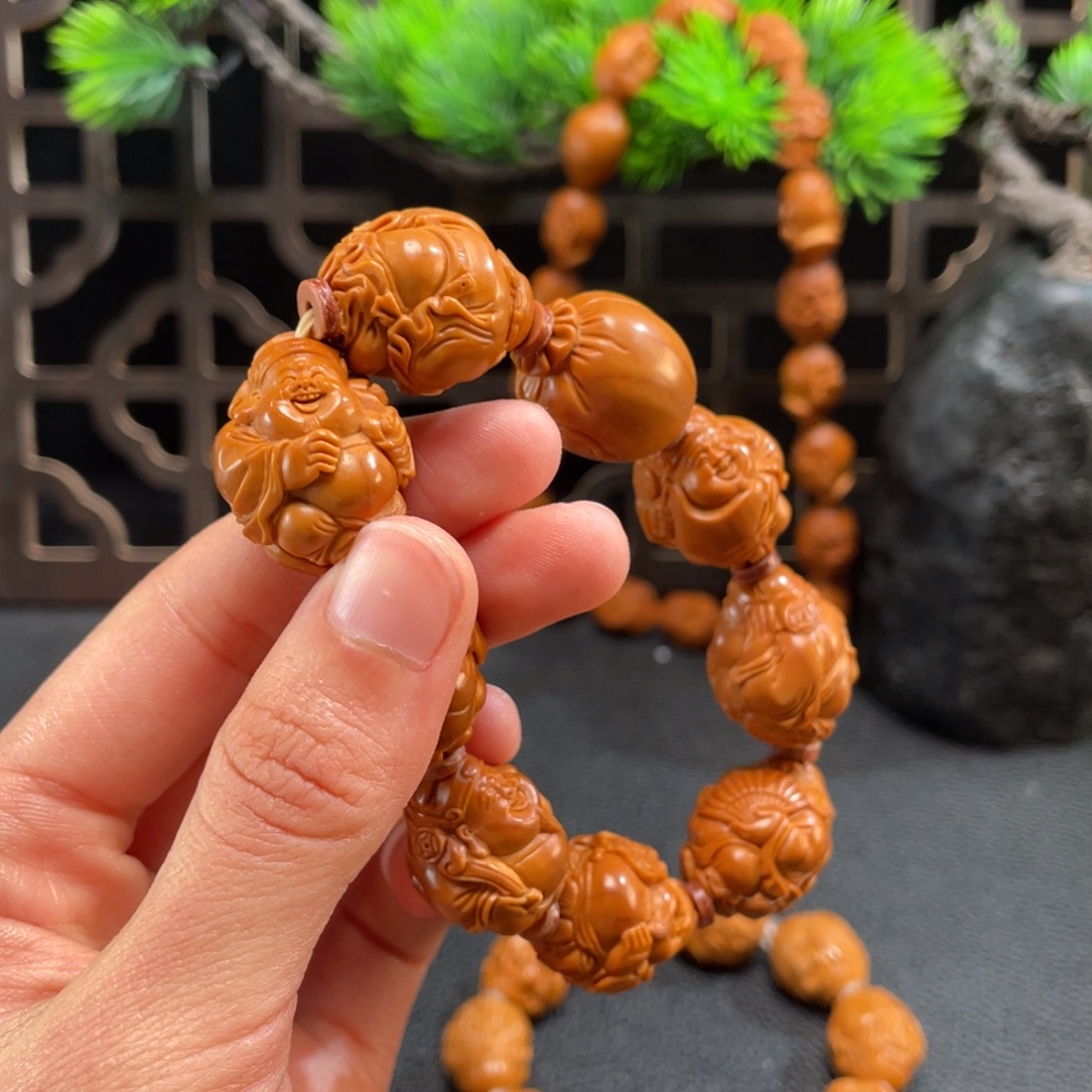 、****手串/手链橄榄核E6527八宝财神