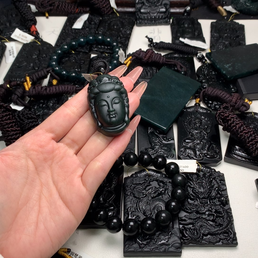 天然a货钢琴黑挂件