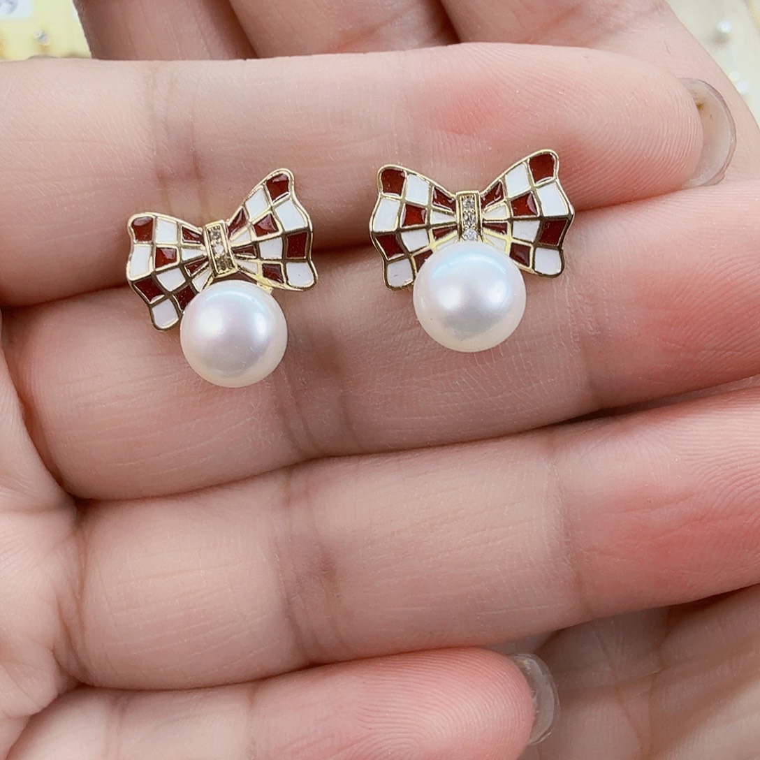 未镶嵌淡水珍珠耳饰