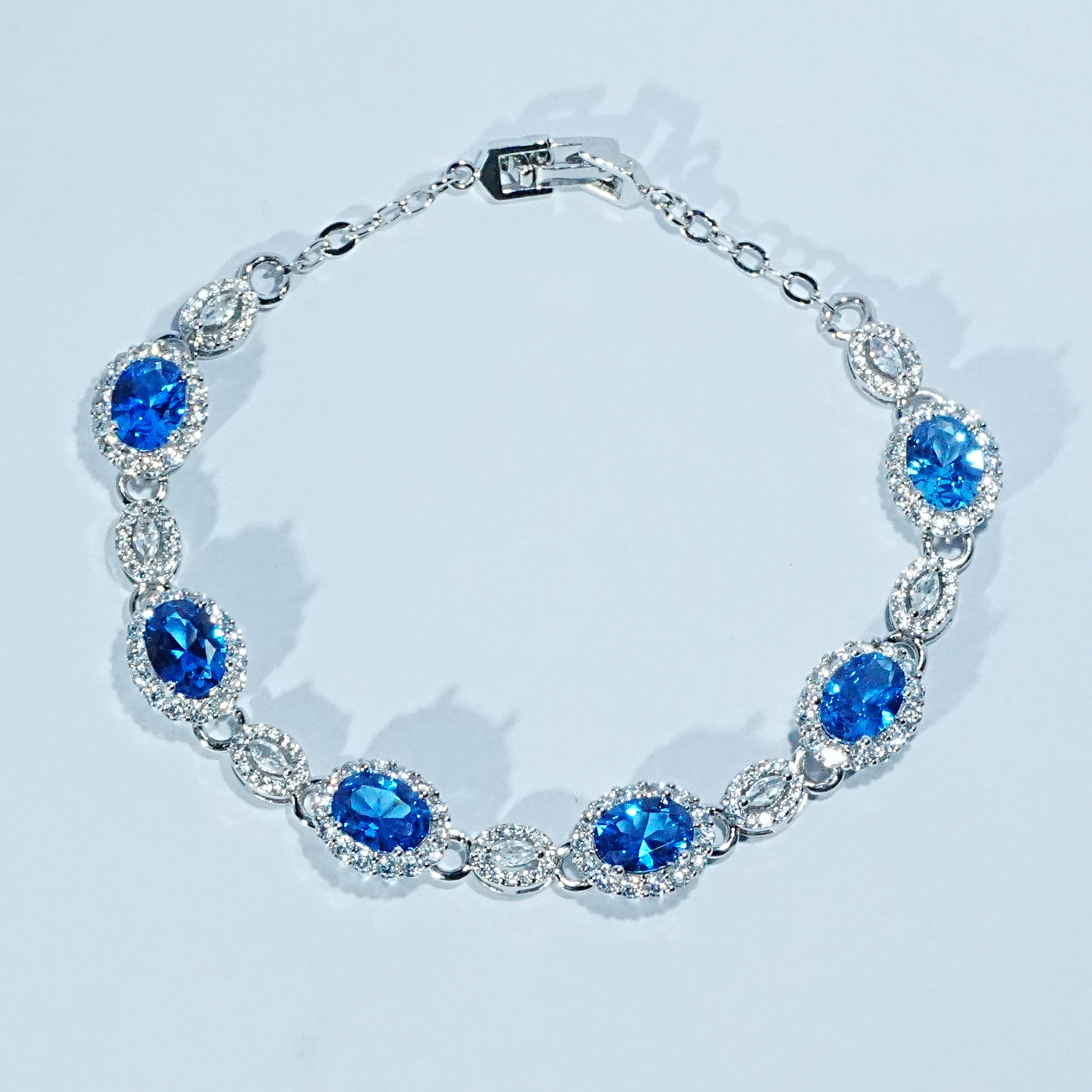 矿区高定-典藏轻奢-蓝宝石-手链-720