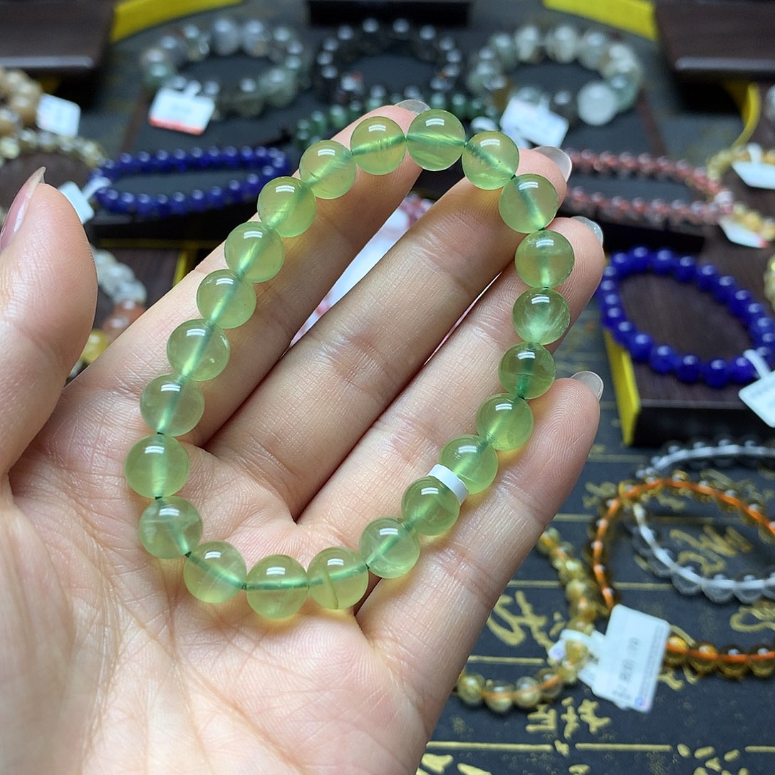葡萄石未镶嵌手链