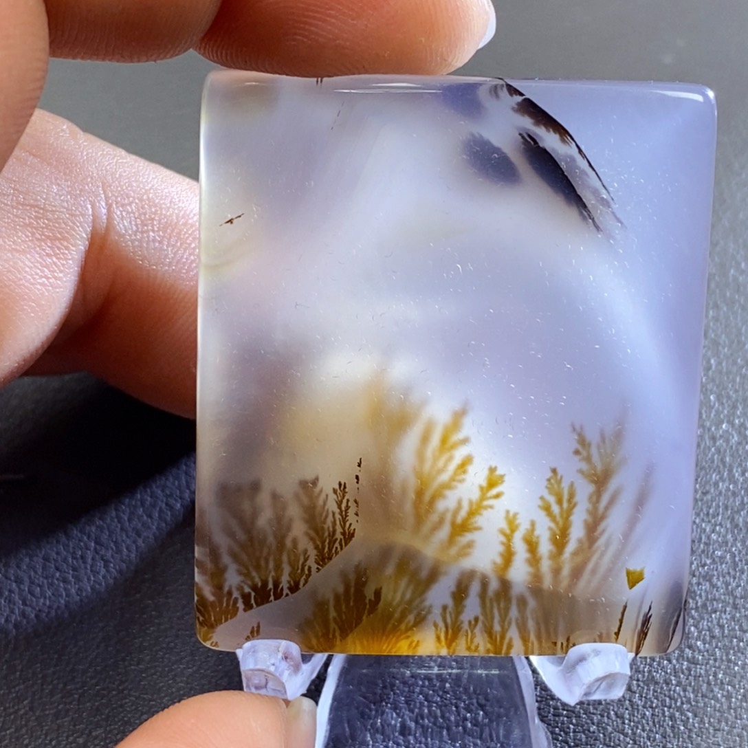 青***山玛瑙/玉髓未镶嵌颈饰