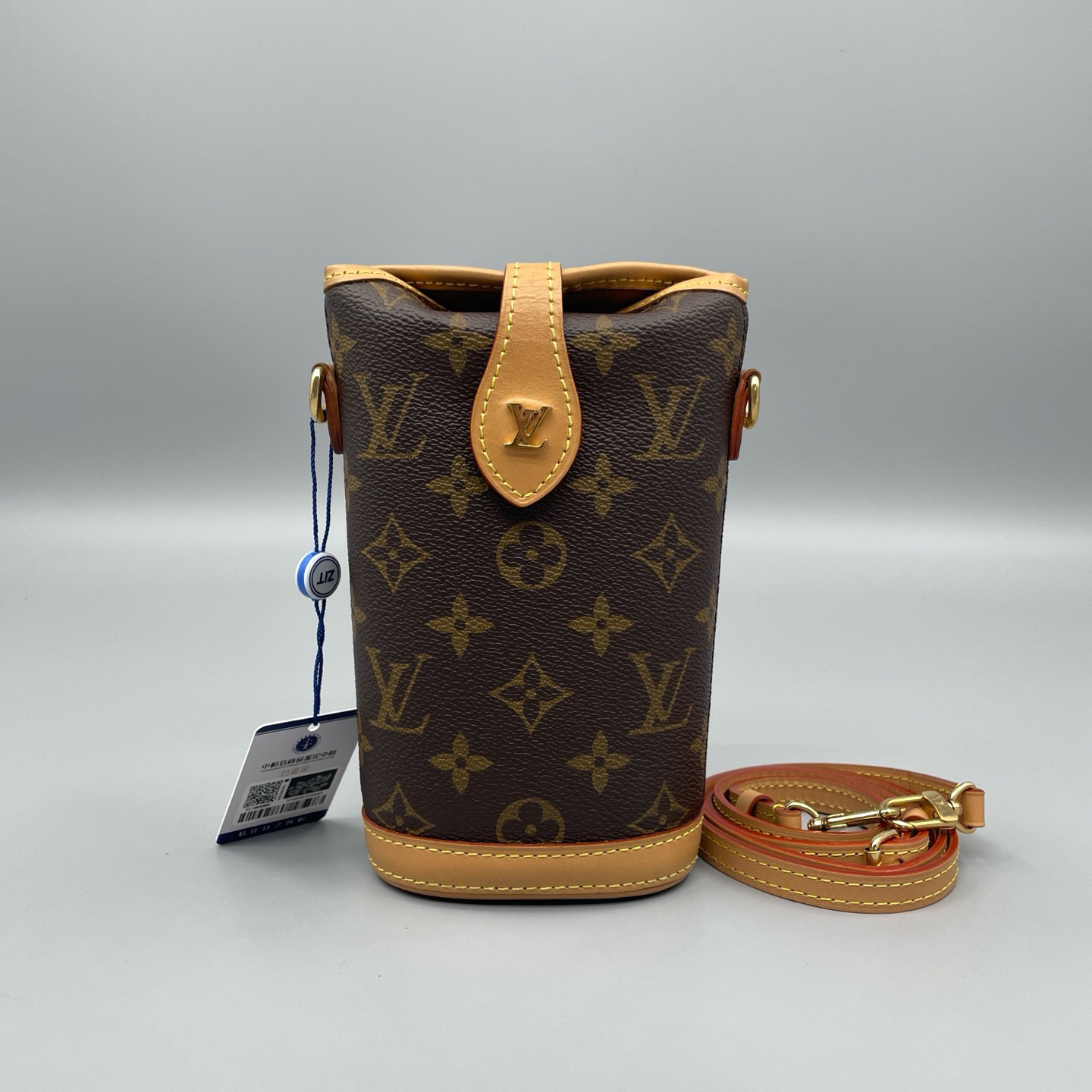 95新 LouisVuitton/路易威登 mini薯条斜挎包 纯芯片 10*18 A3513