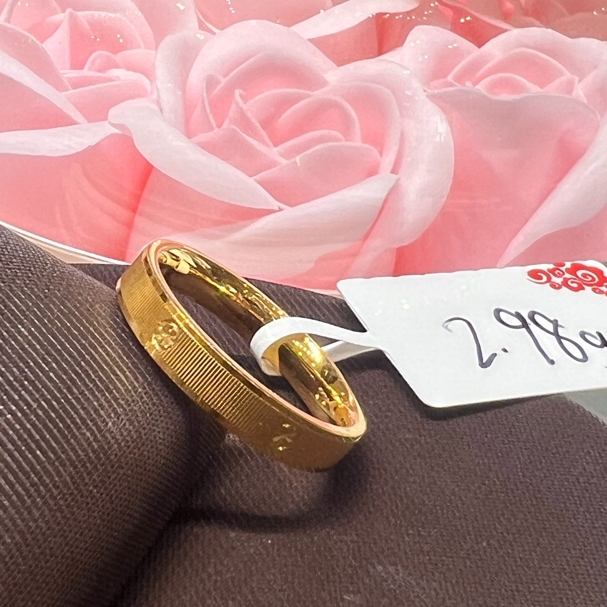 【晓彤】足金999三生三世卡家米字戒指 2.98g 19圈口