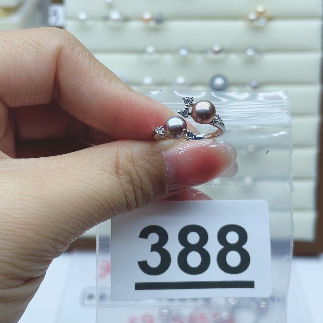 淡水珍珠珠宝奇石银S925镶嵌388