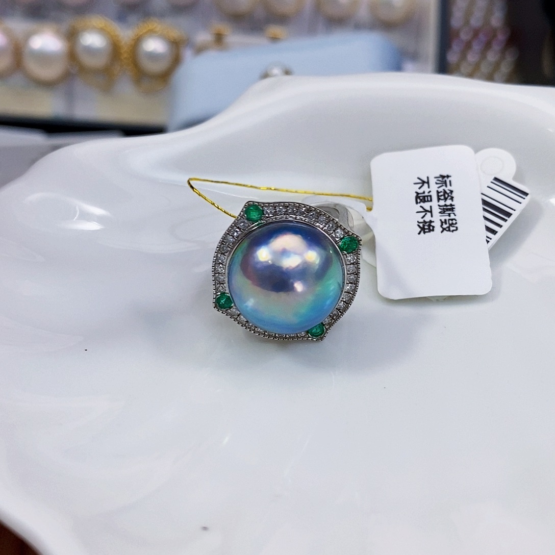 拼合珍珠（马贝珠）日本原装成品马贝极光女神节活动用****6