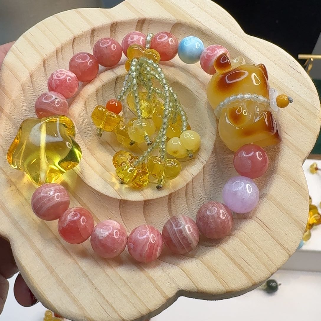 琥珀手链未镶嵌琥珀手串