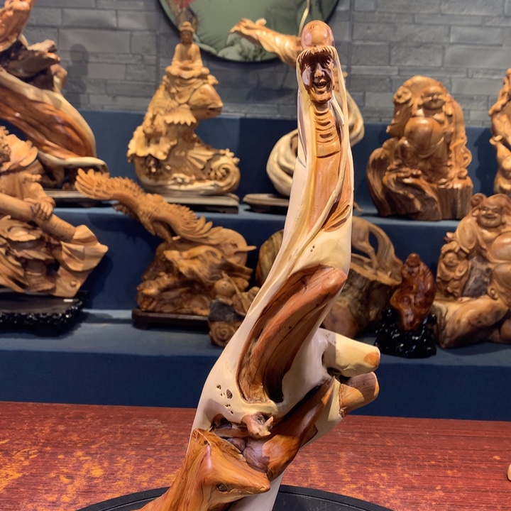 柏木（崖柏）根雕摆件