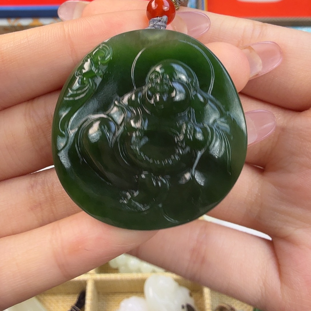 和田玉未镶嵌挂件